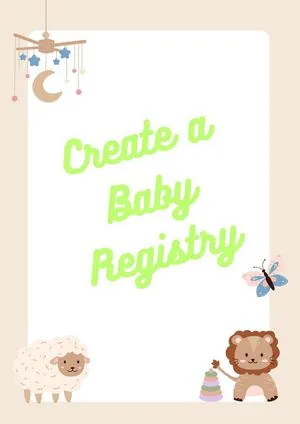 Create an amazon baby registry